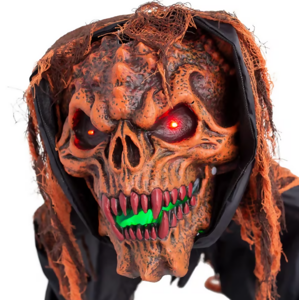 Animated Light-Up Crouching Monster with Sound Halloween Decoration prop