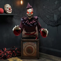 animated jack in the box clown animated Halloween prop