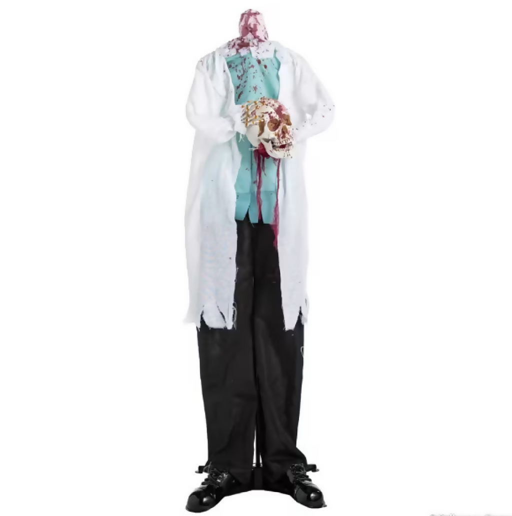 5 Ft headless doctor animated Halloween prop