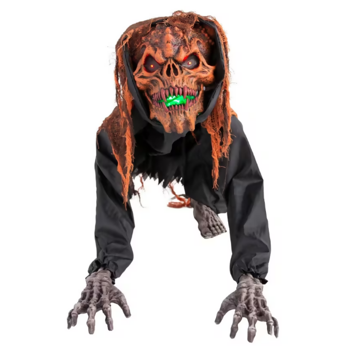 Crouching Monster Animated Light-Up with Sound Halloween Decoration