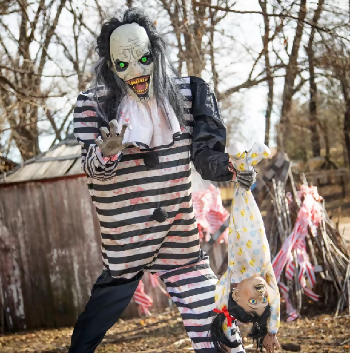 7 ft sweet dreams clown animated Halloween prop