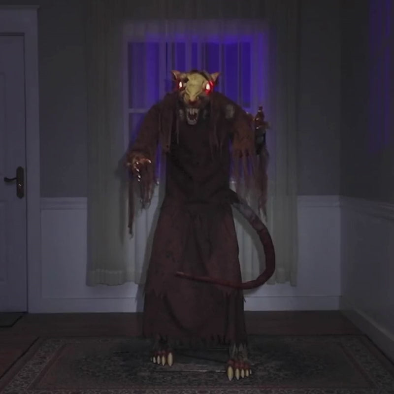 mangey rat animated Halloween prop