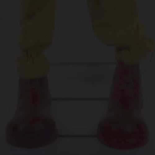Twitching clown animated Halloween prop